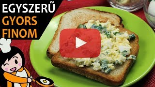 Pikáns tojáskrém - Recept Videók