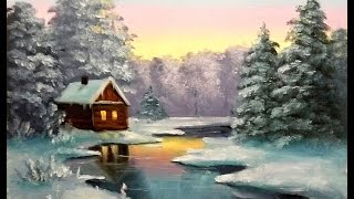 ? ХуДоЖнИкИ | Сказочный зимний пейзаж волшебными кисточками | Екатерина Борисова