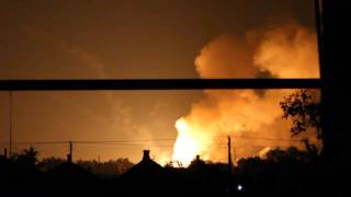 Пожар на складе боеприпасов 1