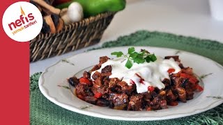 Yoğurtlu Kuru Patlıcan Salatası Nasıl Yapılır? | Patlıcan Salatası Tarifi