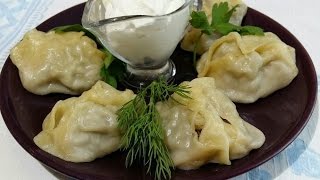 Манты в мультиварке на пару. Манты с начинкой из рубленного мяса.