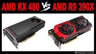 AMD RX 480 vs AMD R9 390X - Full HD e 4K