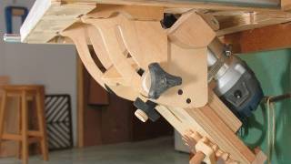 Tilting router lift design