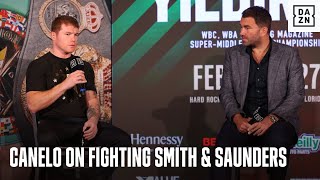 "Easy Work!" Eddie Hearn Reveals What Canelo Said About Facing Callum Smith & Billy Joe Saunders