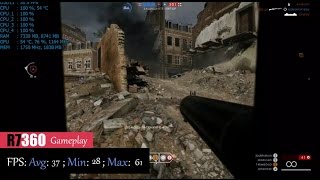 Тест Battlefield 1 на AMD R7 360 | 768p | Windows 10 | Играбельные настройки