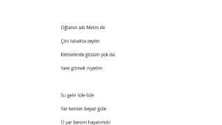 Halk Türküsü   Oğlanın Adı Metin Şarkı Sözleri Lyrics