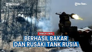 Satu Tembakan Rudal Ukraina Bakar dan Rusaki Tank Rusia