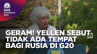 Yellen Sebut Tidak Ada Tempat Bagi Rusia di G20