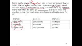 New GRE Verbal Practice - Text Completion - Example 1
