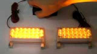 2x 22 LED Amber Car Truck Grille Strobe Light #A156