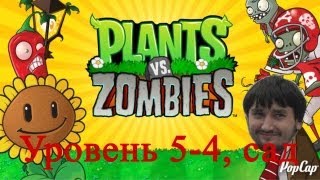 Растения против зомби уровень 5-4, сад дзен