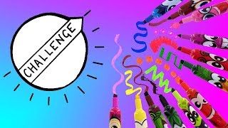 ЧЕЛЕНДЖ три маркера! Раскрашиваем маркерами с запахом! Крутые маркеры с запахом! У кого лучше??