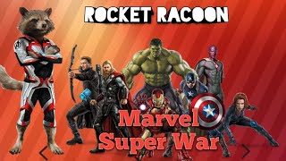 ROCKET RACOON GAMEPLAY | MARVEL SUPER WAR