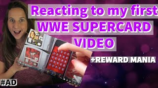 Reacting to my first WWE SUPERCARD Video from 2014! + Reward Mania!