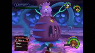 Kingdom Hearts - Sora, Donald, Goofy and Riku vs. Parasite Cage