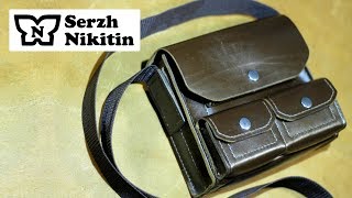 Кожаная мужская сумка своими руками Экспериментальная модель