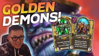 Extra THICC Golden Demons! - Hearthstone Battlegrounds