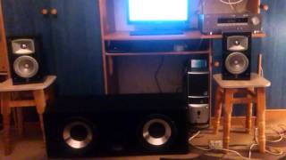 Сабвуфер Convers W1039A x2, колонки Yamaha NS-333, ресиверYamaha RX-V359