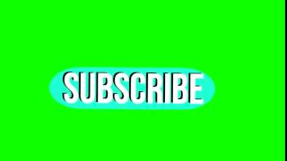 Футаж Subscribe Green Screen    bloggers art