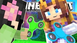 PRINCESSES WITH DEADLY FIDGET SPINNERS IN MINECRAFT BEDWARS!