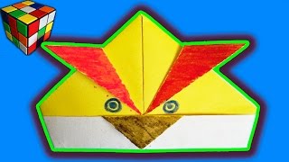 Как сделать Angry Birds из бумаги. Angry Birds оригами своими руками. Поделки из бумаги