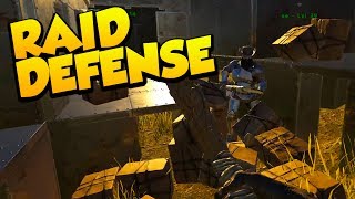 RAID/BASE DEFENSE! - Ark Survival Evolved Island No Fliers PVP #17