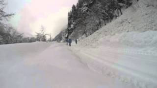 Дорога из Местии в Зугдиди. Mestia-Zugdidi avalanche.