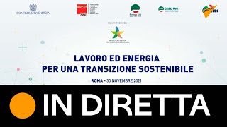 #Draghi all'evento “Lavoro ed Energia per una transizione sostenibile”