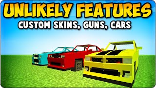 Minecraft Xbox 360 & PS3 Unlikely Features - Custom Skins, Guns & Vehicles - Xbox One, PS4 Edition