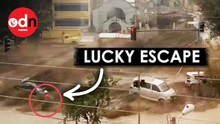 Dramatic River Flood Sweeps Away Cars in Bolivia