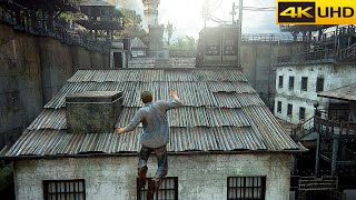 Uncharted 4 Remastered Prison Escape Scene | REALISTIC ULTRA Graphics Gameplay [PC 4K 60FPS]