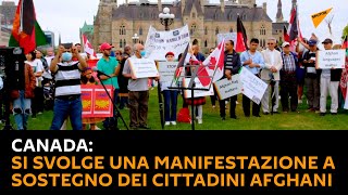 Canada: si svolge una manifestazione a sostegno dei cittadini afghani