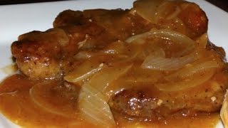 Smothered Pork Chops Onions And Gravy Recipe