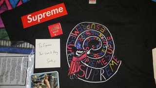 Supreme SS17 ~ First Drop of the season (swirl tee) unboxing !!