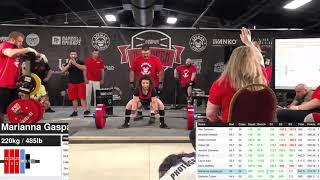 Marianna Gasparyan 220 kg deadlift Kern US Open 2019
