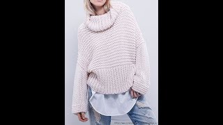Пуловер для Девушки, Связанный Спицами - 2019 / Pullover for Girls Knitted