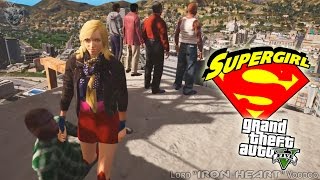 GTA V! SUPERGIRL В МИНИ-ЮБКЕ КАЗНИТ ПРЕСТУПНИКОВ! ВИДЕО ПРИКОЛЫ В МИРЕ ГТА5! GTA 5 MODS [ГТА 5 МОДЫ]