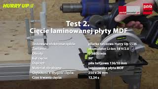 Пила аккумуляторная 18V 136мм HURRY UP