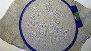 Овес из ниток и бусин для вышивки лентами /Oats of threads and beads for embroidery ribbons