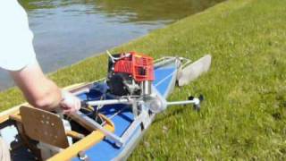 Faltboot-Motor - Folding canoe with engine