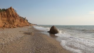 Sevastopol beach. Crimea. Nature relaxation film