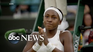 15-year-old tennis star notches 2nd-round win at Wimbledon
