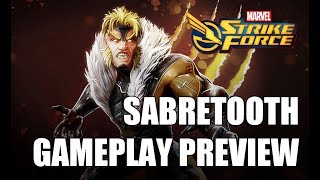 Sabretooth Gameplay Preview - Marvel Strike Force