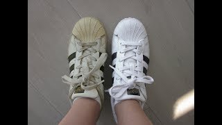 Cómo blanquear las Adidas Superstar (HILOS Y TELA INCLUIDOS)
