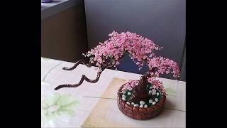 Сакура из бисера. Sakura made of beads
