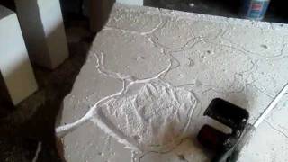 how to carve foam fake rock.