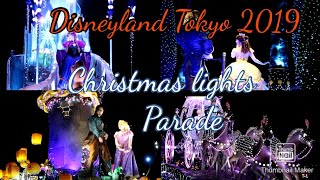 TOKYO DISNEYLAND Christmas Lights Parade 2019
