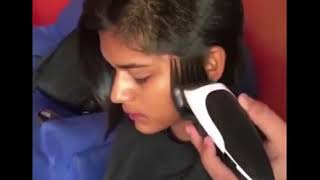 Indian Girl Forced Headshave By Director !!!