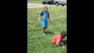 Little boys fighting