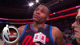 Russell Westbrook on level of competition against 76ers | ESPN